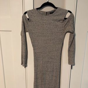 Cold shoulder mini dress